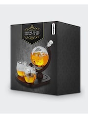 MenKind Clear Deluxe Globe Decanter Set - Image 2 of 3