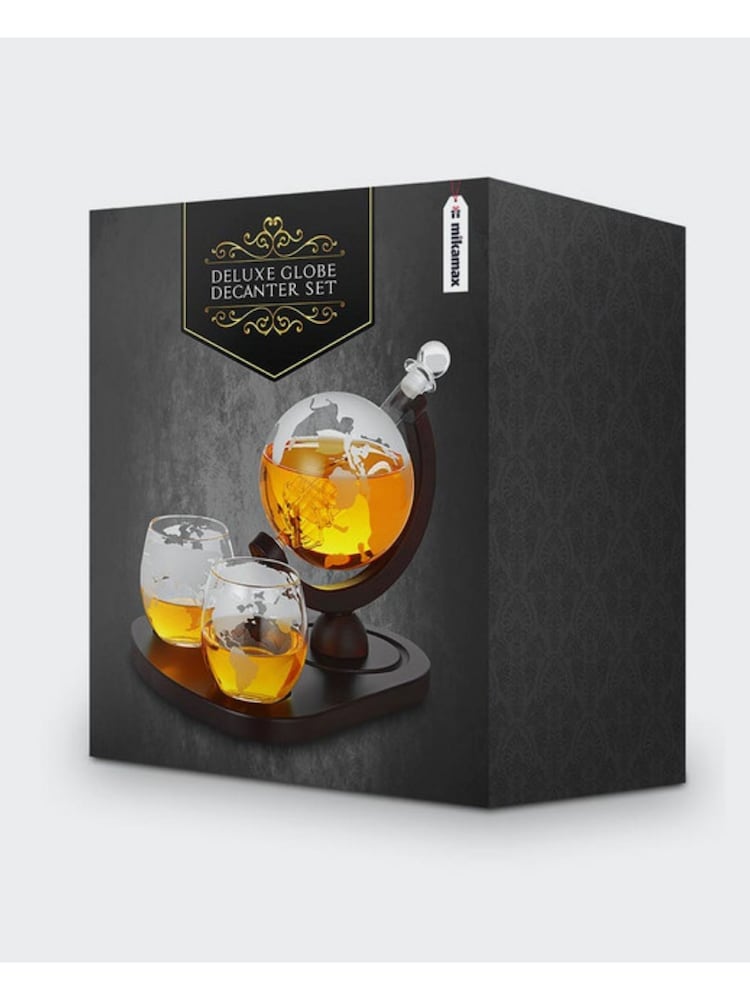 MenKind Clear Deluxe Globe Decanter Set - Image 2 of 3