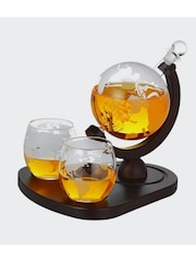 MenKind Clear Deluxe Globe Decanter Set - Image 3 of 3