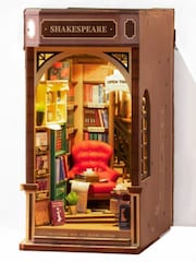 MenKind Multi Bookstore Book Nook Wooden Construction Kit - Image 6 of 9