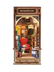 MenKind Multi Bookstore Book Nook Wooden Construction Kit - Image 7 of 9