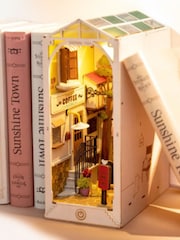MenKind Multi Sunshine Town Book Nook Wooden Construction Kit - Image 1 of 6