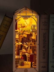 MenKind Multi Sunshine Town Book Nook Wooden Construction Kit - Image 4 of 6