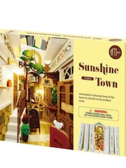 MenKind Multi Sunshine Town Book Nook Wooden Construction Kit - Image 6 of 6