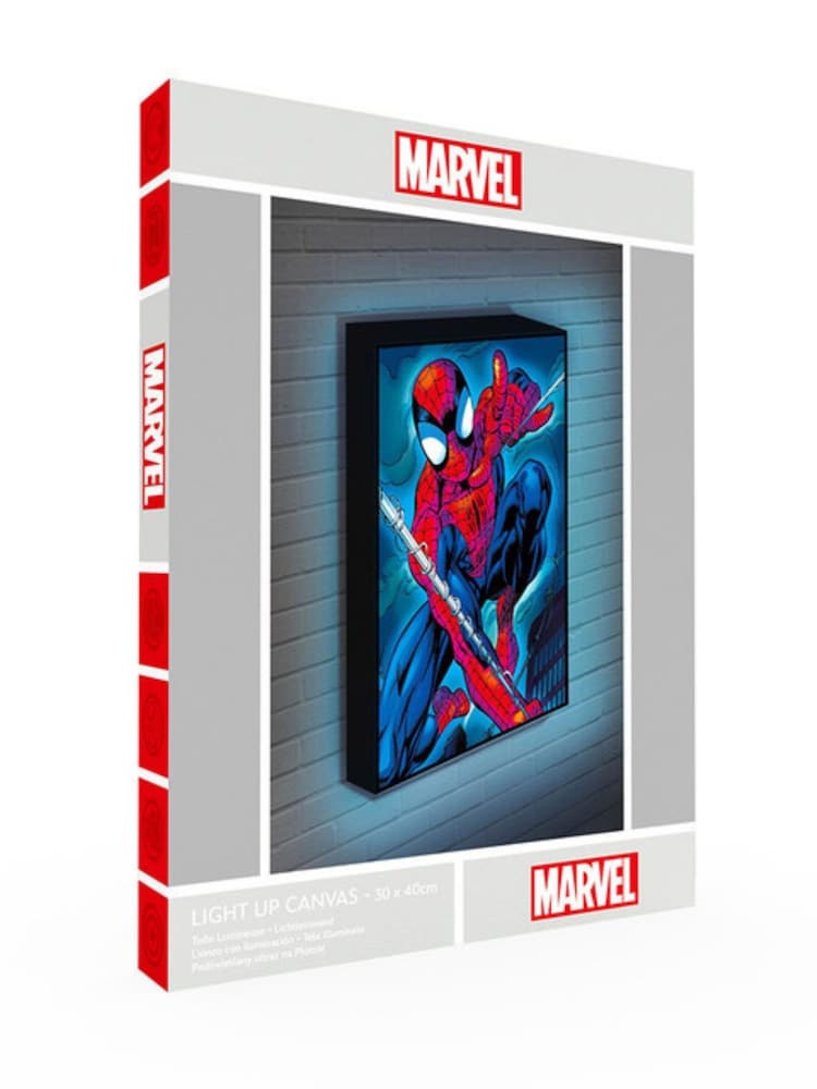 MenKind Blue Spiderman Light Up Canvas - Image 3 of 3 MenKind Blue Spiderman Light Up Canvas - Image 3 of 3