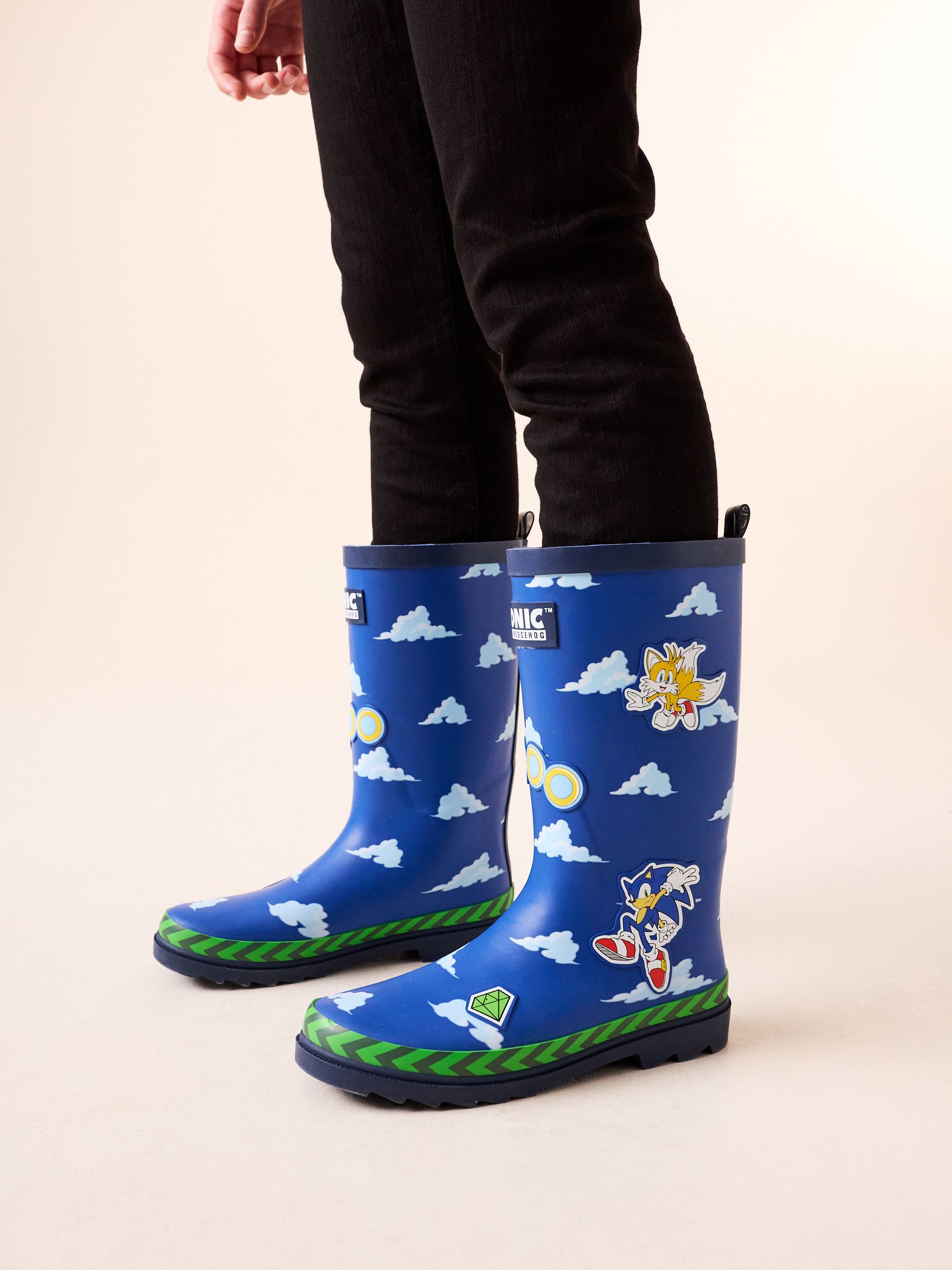 Buy Blue Sonic Rubber Wellies from Next USA