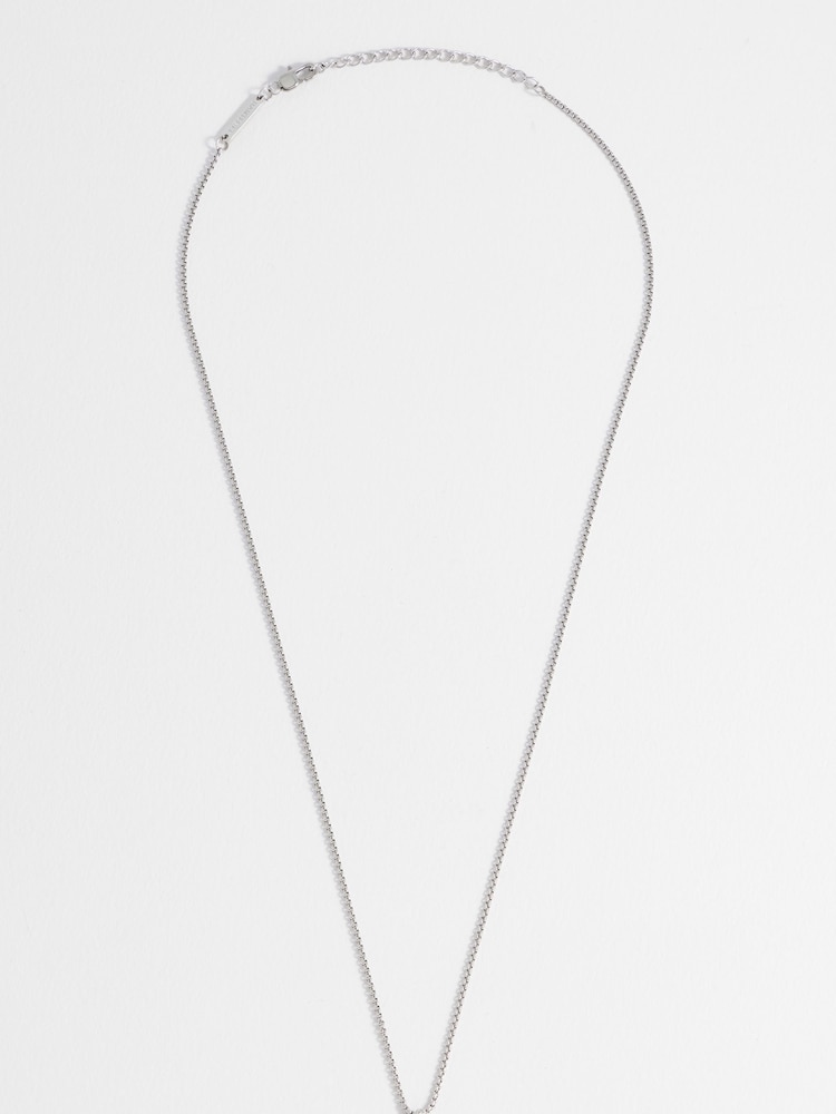 Bartlett Mens Silver Tone Square Lapis Lazuli Pendant Necklace - Image 4 of 4 Bartlett Mens Silver Tone Square Lapis Lazuli Pendant Necklace - Image 4 of 4