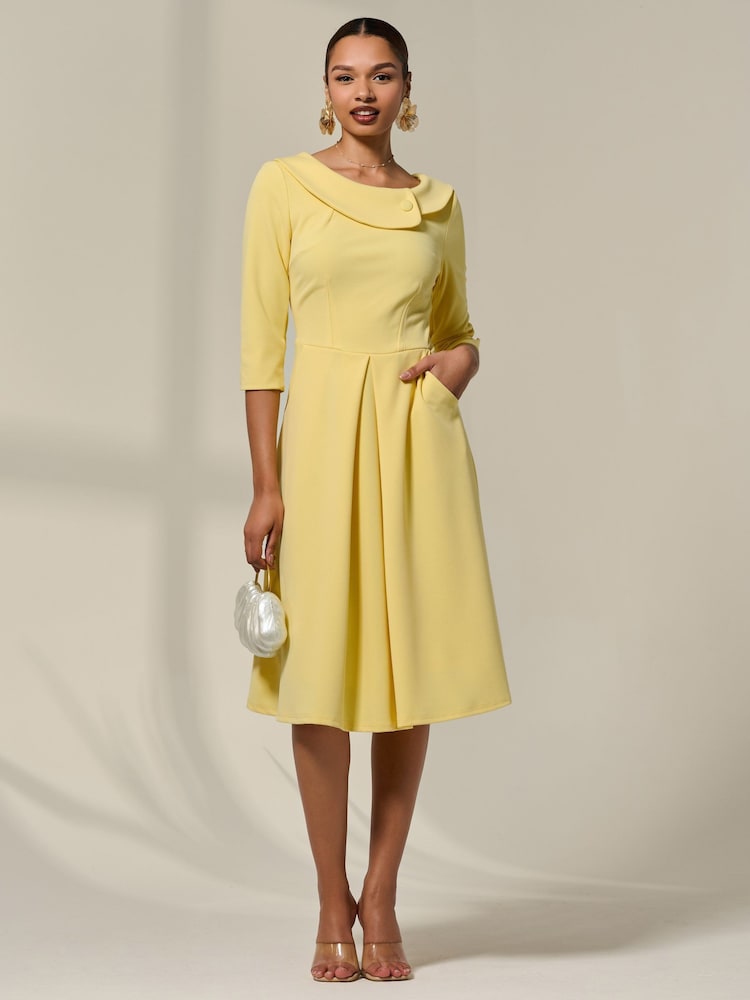cult gaia dress gold KYMIA KNIT DRESS main image 1