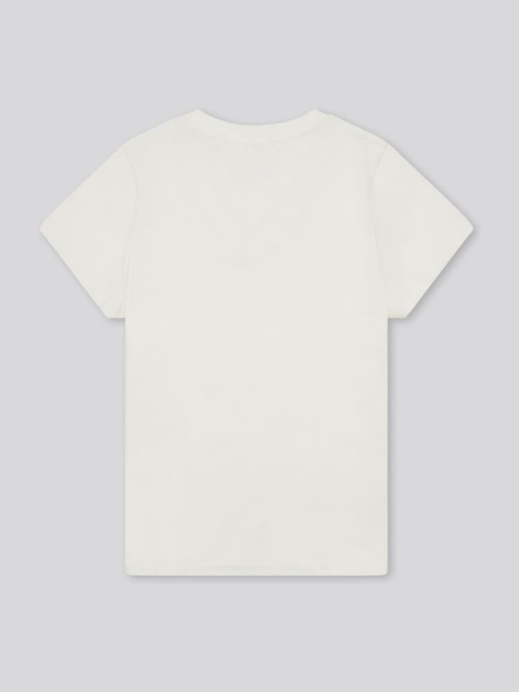 U.S. Polo Assn. Cream Womens Regular Fit V-Neck T-Shirt - Image 6 of 7