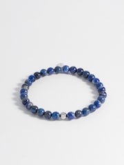 Bartlett Mens Blue Lapiz Beaded Bracelet - Image 3 of 3