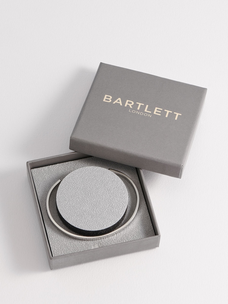 Bartlett Mens Silver Tone Fine Bangle - Image 4 of 4