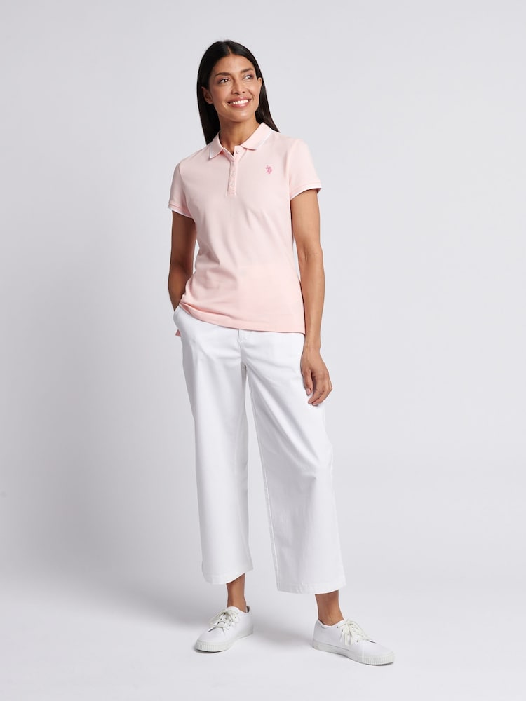 U.S. Polo Assn. Pink Womens Polo Shirt - Image 3 of 7