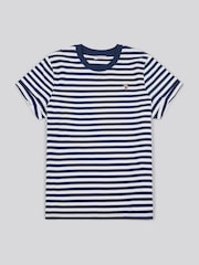 Azul - U.S. Polo Assn Womens Stripe Crew Neck T-Shirt - Imagen 5 de 7