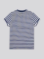 Azul - U.S. Polo Assn Womens Stripe Crew Neck T-Shirt - Imagen 6 de 7