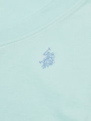 U.S. Polo Assn. Blue Womens Regular Fit V-Neck T-Shirt - Image 7 of 7