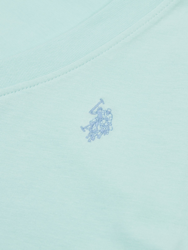 U.S. Polo Assn. Blue Womens Regular Fit V-Neck T-Shirt - Image 7 of 7