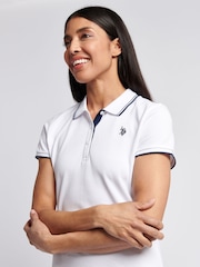 Blanco - U.S. Polo Assn Womens Polo Dress - Imagen 3 de 6