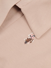 U.S. Polo Assn Natural Womens Collared Stripe Sweatshirt - Image 7 of 7