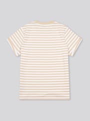 Natural - U.S. Polo Assn Womens Stripe Crew Neck T-Shirt - Imagen 6 de 7