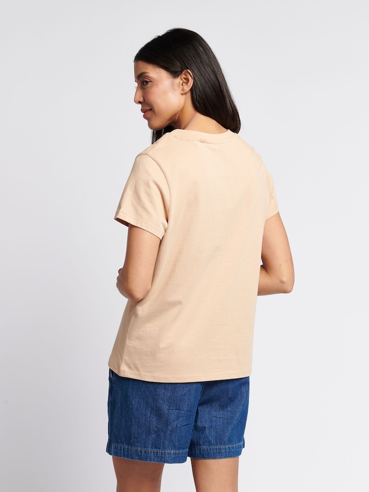 U.S. Polo Assn. Natural Womens Regular Fit V-Neck T-Shirt - Image 2 of 7