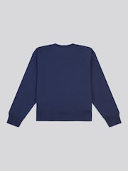 U.S. Polo Assn Blue Womens Premium Graphic Print Crew Sweatshirt - Image 6 of 7