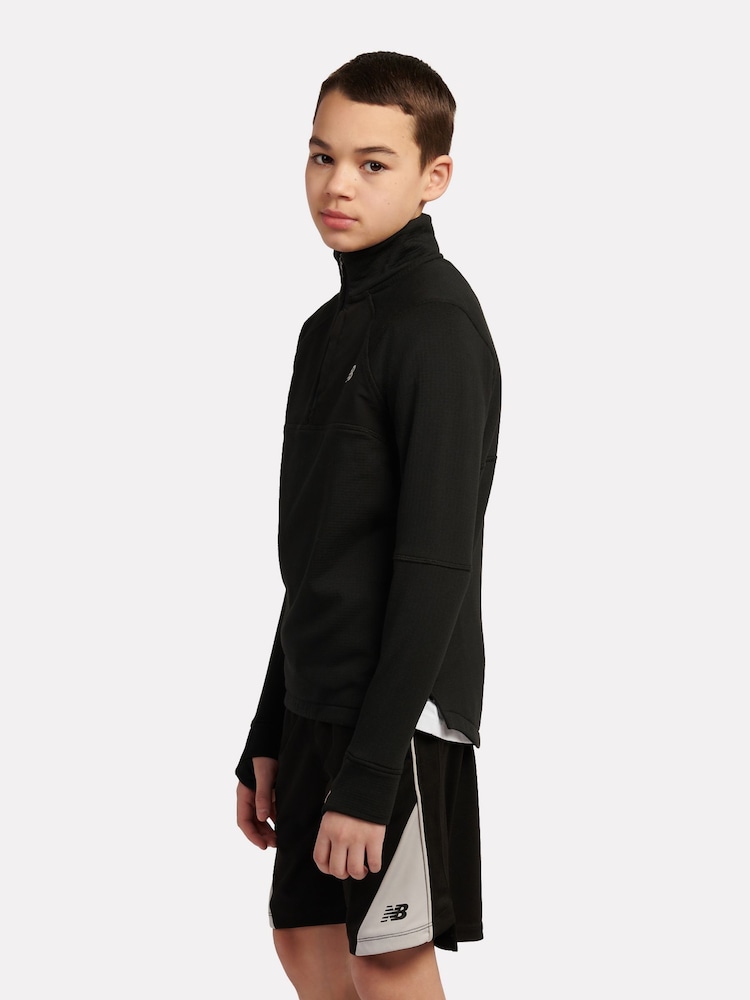 New Balance Black Kids Athletics Quarter Zip Sweat top - Image 2 of 8