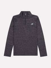 New Balance Black Kids Athletics Quarter Zip Sweat top - Image 6 of 8