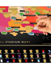 MenKind Black UK Football Stadium Scratch Map - Image 2 of 3