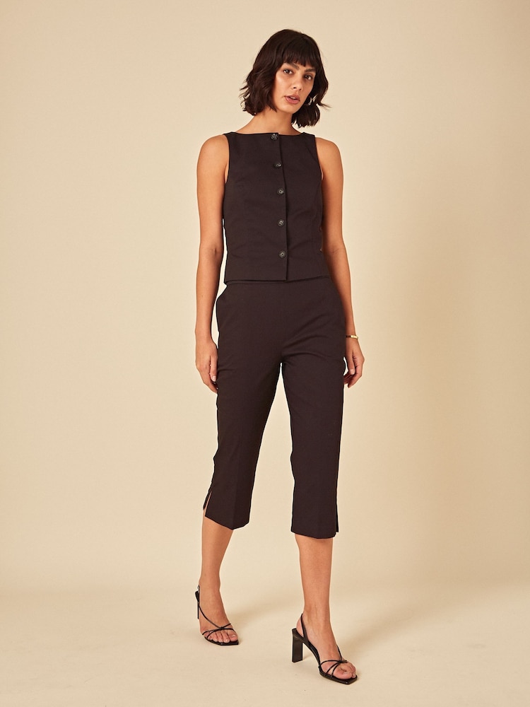 Nobodys Child Black Ollie Capri Trousers - Image 1 of 5