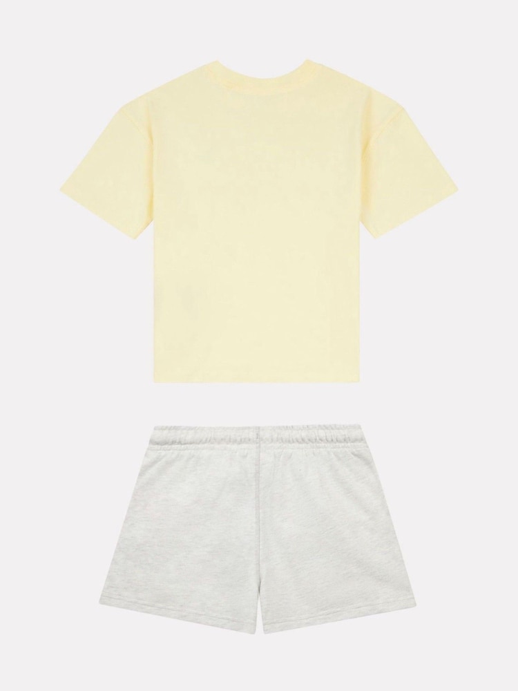 New Balance Yellow Small Kids Logo T-Shirt and Shorts Set - Image 2 of 5