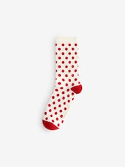 Rockett St George Black/White Spot and Harlequin 4 Pack Socks - Image 3 of 9