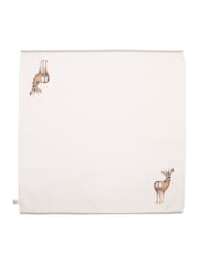 Wrendale Set of 4 Neutral Woodlanders Animal Print Fabric Napkins - Image 3 of 5