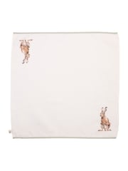 Wrendale Set of 4 Neutral Woodlanders Animal Print Fabric Napkins - Image 5 of 5