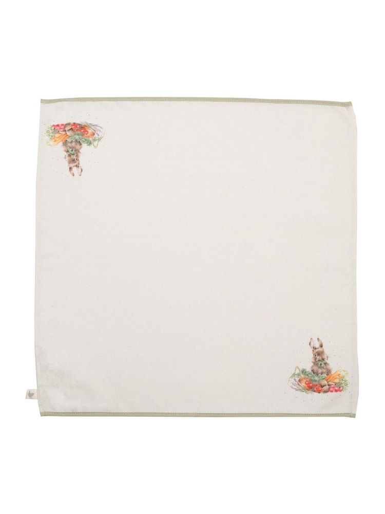Wrendale Set of 4 Green Garden Friends Animal Print Fabric Napkins - Image 6 of 6