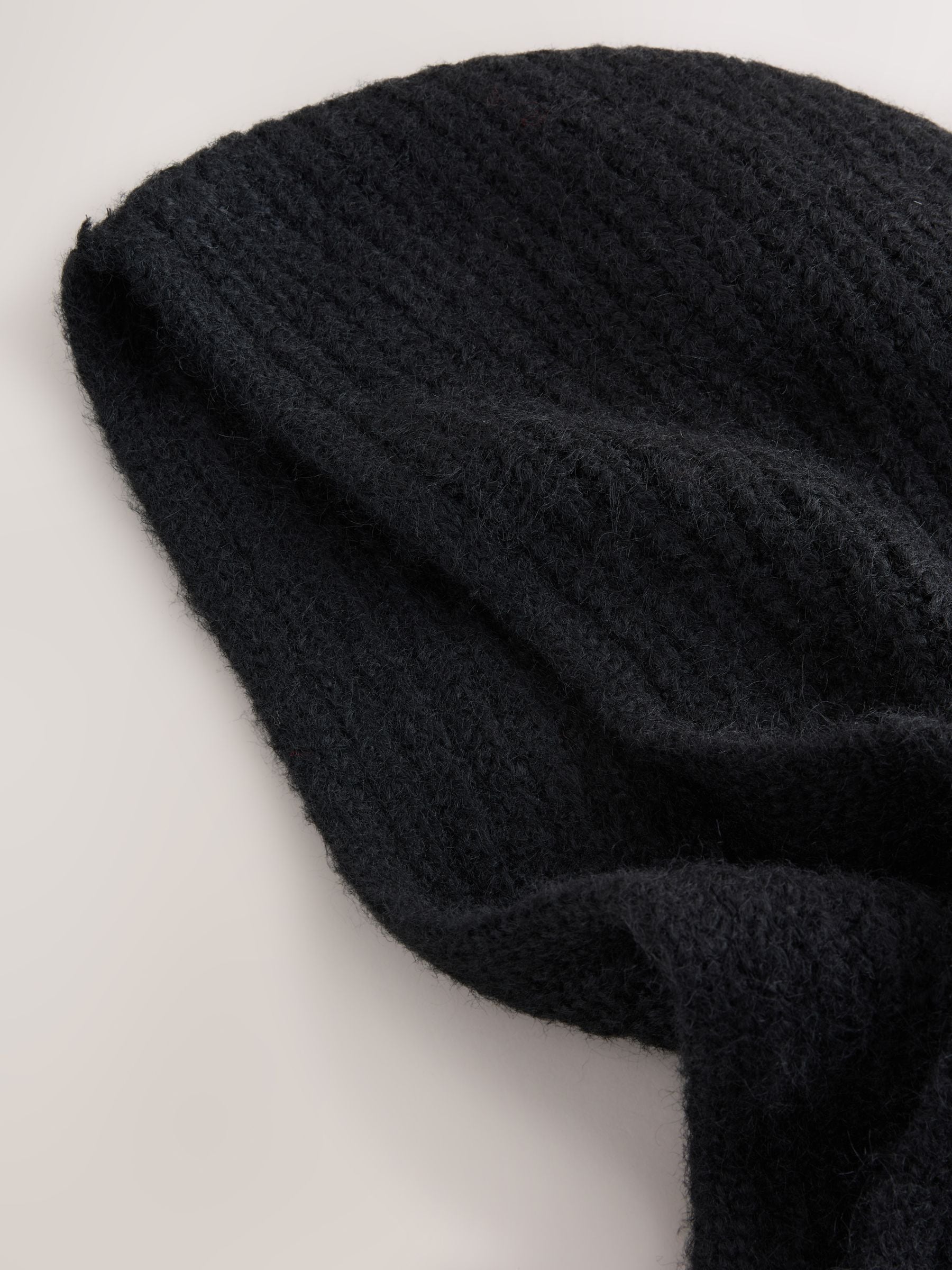 Buy Black Knitted Hooded Scarf from Next Canada