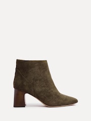 Linzi Green Cove Square Toe Block Heel Ankle Boots - Image 3 of 6