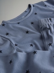 Navy Blue/Cream/Stripe - The Set 4 Pack Snuggle Fit Cotton Jersey Pyjamas Set - Bild 7 von 7