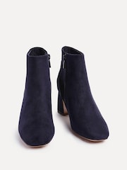 Linzi Cove Square Toe Block Heel Ankle Boots - Imagem 3 de 5