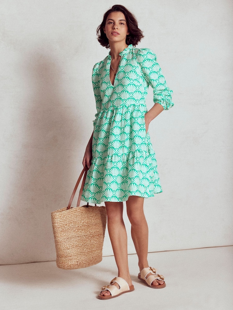 Boden Blue Esme Linen Short Dress - Image 1 of 5