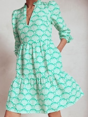 Boden Blue Esme Linen Short Dress - Image 3 of 5