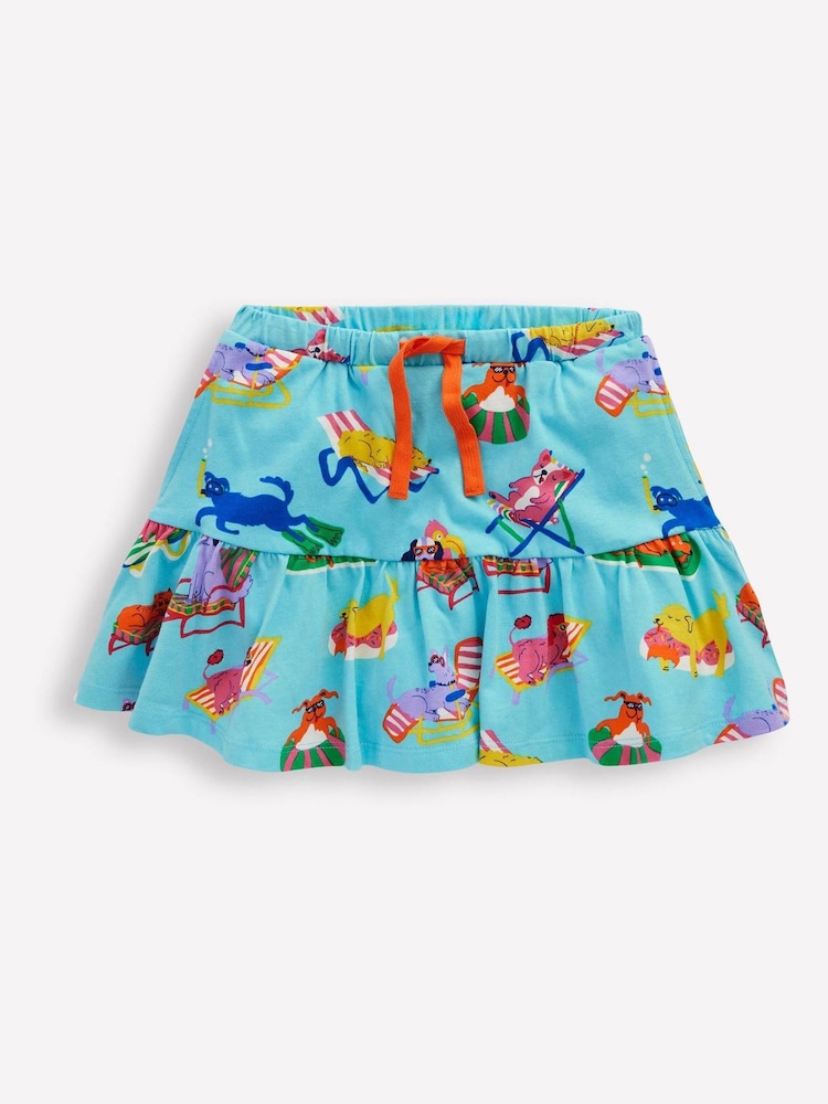 Boden Blue Pets Tiered Jersey Skort - Image 1 of 4