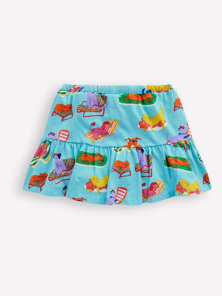 Boden Blue Pets Tiered Jersey Skort - Image 2 of 4