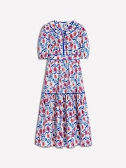 Boden Cream Rhea Embroidered Midi Dress - Image 6 of 6