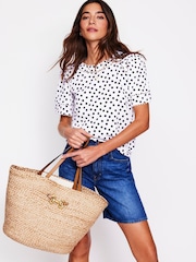 Boden Mila Trim Detail Blouse - Imagen 1 de 5