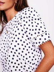 Boden Mila Trim Detail Blouse - Imagen 2 de 5