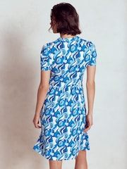 Boden Blue Naomi Short Sleeve Dress - Image 2 of 5