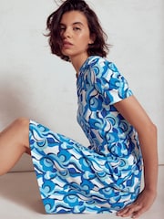 Boden Blue Naomi Short Sleeve Dress - Image 3 of 5