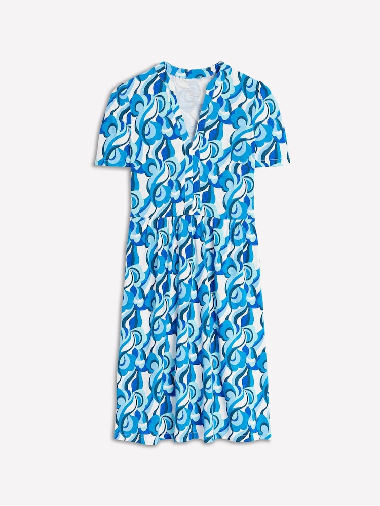 Boden Blue Naomi Short Sleeve Dress - Image 5 of 5