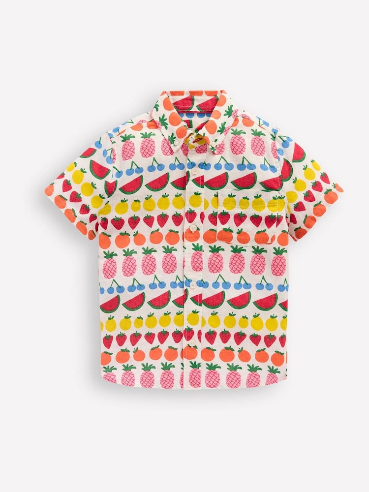 Boden Yellow Cotton Linen Shirt - Image 1 of 3