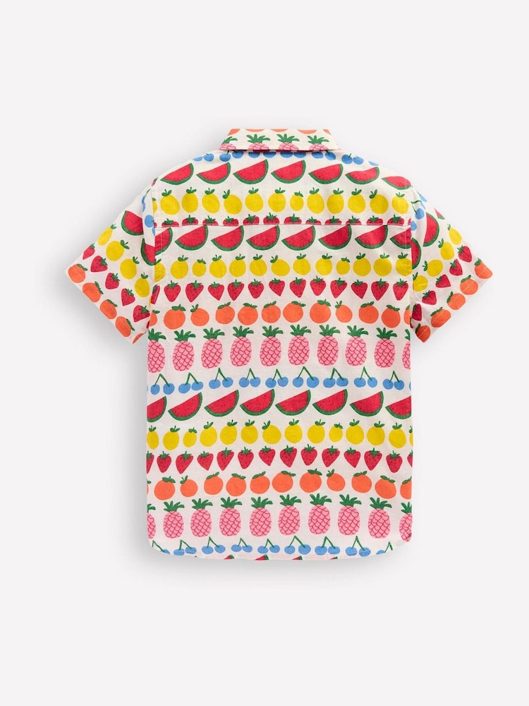 Boden Yellow Cotton Linen Shirt - Image 2 of 3 Boden Yellow Cotton Linen Shirt - Image 2 of 3